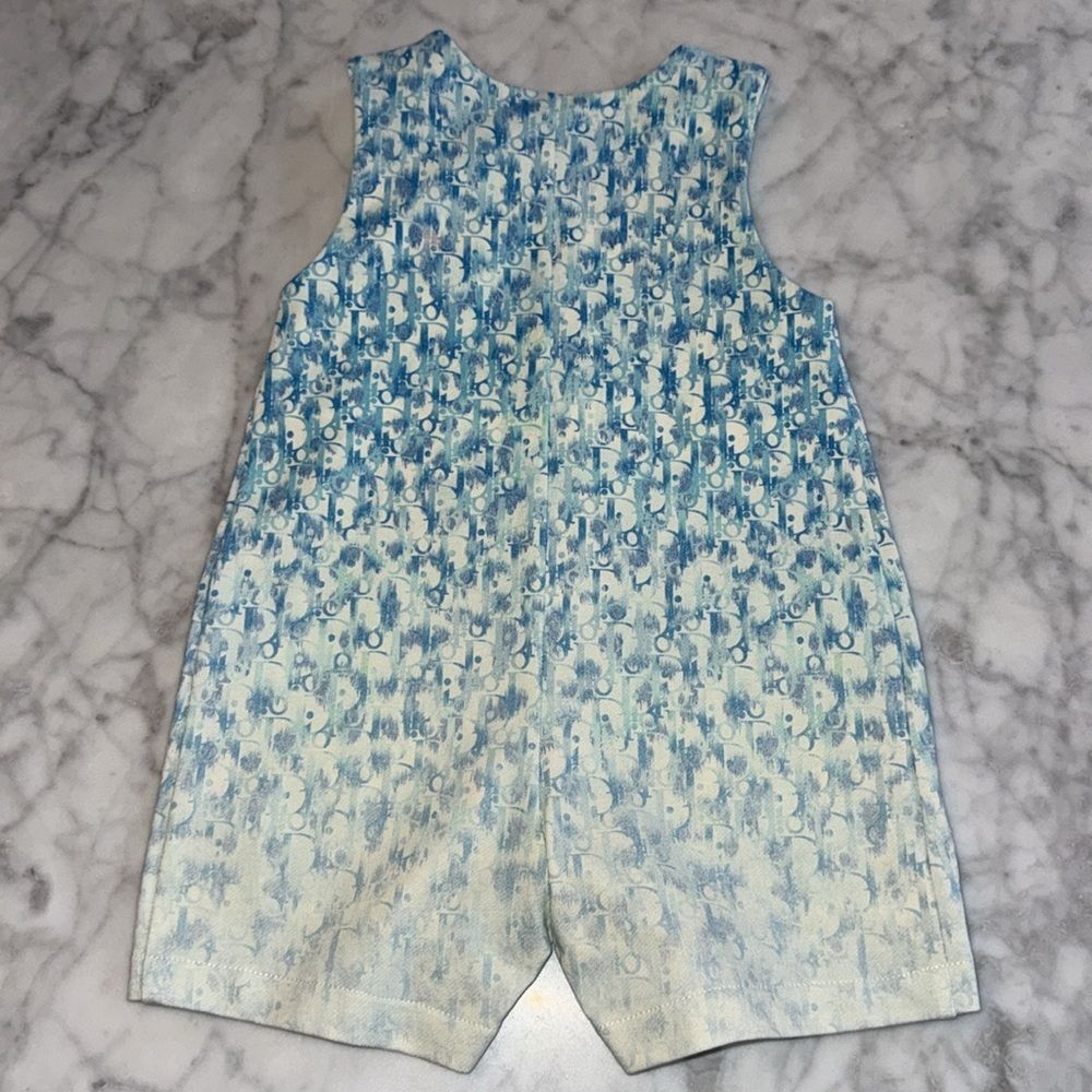 NWT Dior Blue & White Baby Romper 3M - Picture 6 of 6